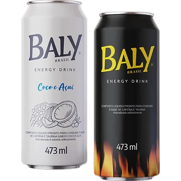 Bebida energética Baly lata 473ml - Sabores