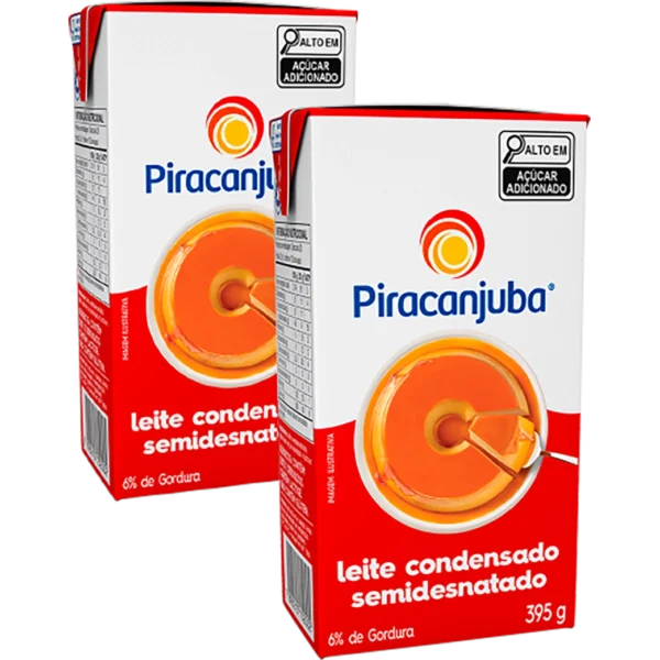 Leite condensado semidesnatado Piracanjuba TP 395g