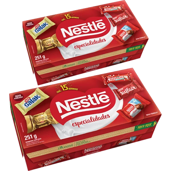 Bombons sortidos Nestlé Especialidades caixa 251g