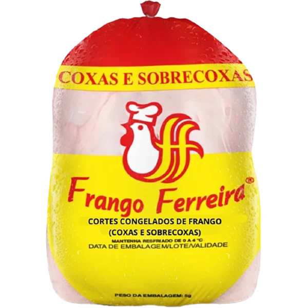 Coxas e sobrecoxas congeladas Frango Ferreira kg