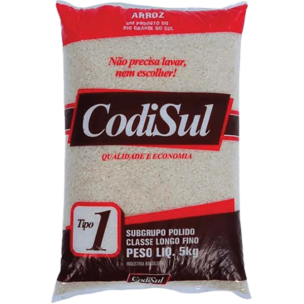 Arroz CodiSul 5kg tipo 1