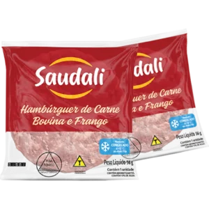 Hambúrguer misto congelado Saudali 56g