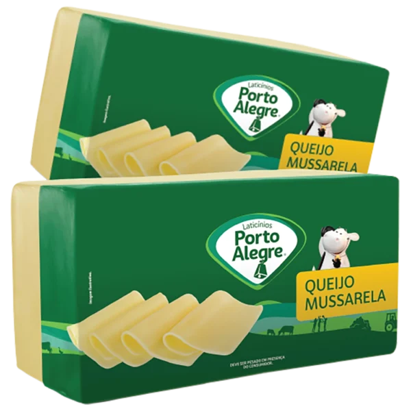 Mussarela Porto Alegre a cada 100g (EXCETO FATIADO)