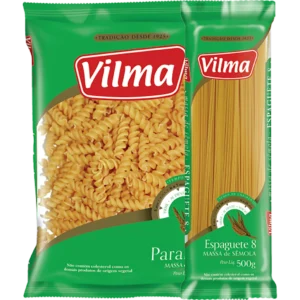 Massa sêmola Vilma espaguete ou cortadas 500g
