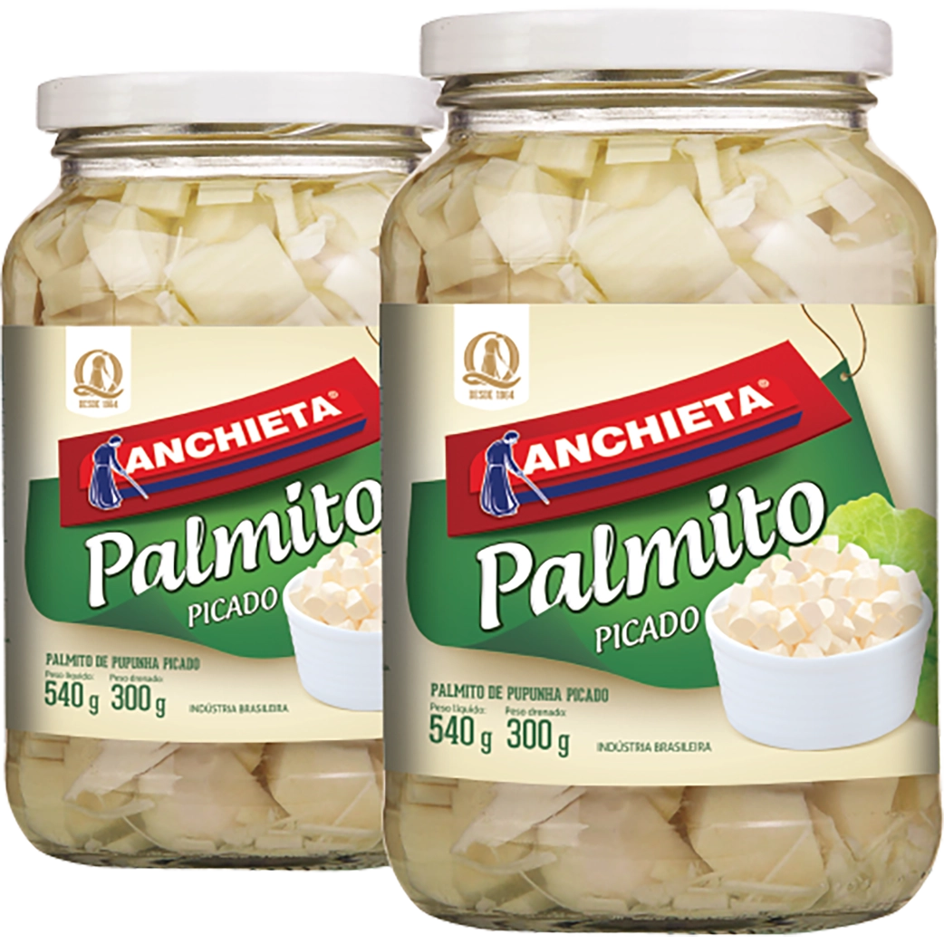 Palmito pupunha picado Anchieta 300g