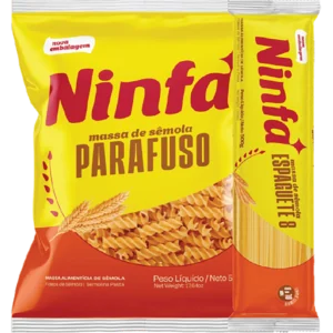 Massa sêmola Ninfa espaguete ou cortadas 500g