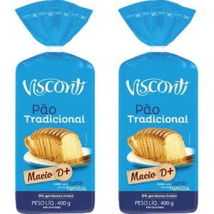 Pão de forma Visconti tradicional 400g